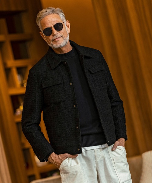 AKM Contemporary（エイケイエムコンテンポラリー）の「【WEB・直営店限定】AKM Contemporary(エイケイエムコンテンポラリー)ワッフル フラップポケット ダウンジャケット(保温性/軽量)（ダウンジャケット/コート・メンズ・ブラック/ベージュ・M/L/XL）」の5枚目の写真