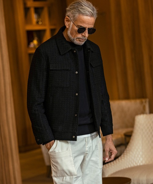 AKM Contemporary（エイケイエムコンテンポラリー）の「【WEB・直営店限定】AKM Contemporary(エイケイエムコンテンポラリー)ワッフル フラップポケット ダウンジャケット(保温性/軽量)（ダウンジャケット/コート・メンズ・ブラック/ベージュ・M/L/XL）」の8枚目の写真