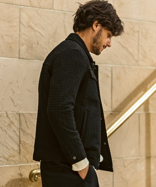 AKM Contemporary（エイケイエムコンテンポラリー）の「【WEB・直営店限定】AKM Contemporary(エイケイエムコンテンポラリー)ワッフル フラップポケット ダウンジャケット(保温性/軽量)（ダウンジャケット/コート・メンズ・ブラック/ベージュ・M/L/XL）」の11枚目の写真