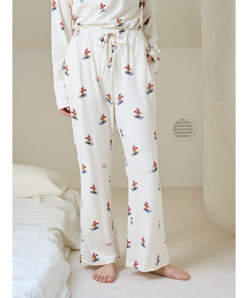 gelato pique 【HOLIDAY】スキーベア柄ロングパンツ セール】【HOLIDAY】スキーベア柄ロングパンツ（ルームウェア/パジャマ