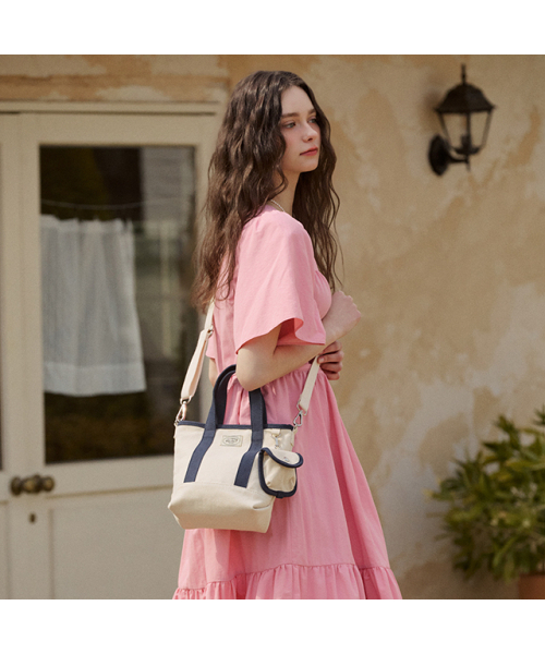 LAP（ラップ）の「EVERYDAY CANVAS TOTE BAG AR7AB401（トートバッグ・レディース・ネイビー/レッド・FREE）」の12枚目の写真