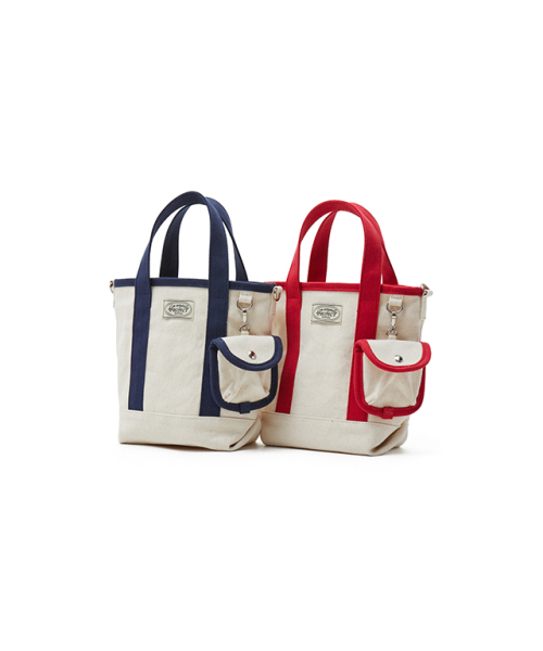 LAP（ラップ）の「EVERYDAY CANVAS TOTE BAG AR7AB401（トートバッグ・レディース・ネイビー/レッド・FREE）」の11枚目の写真