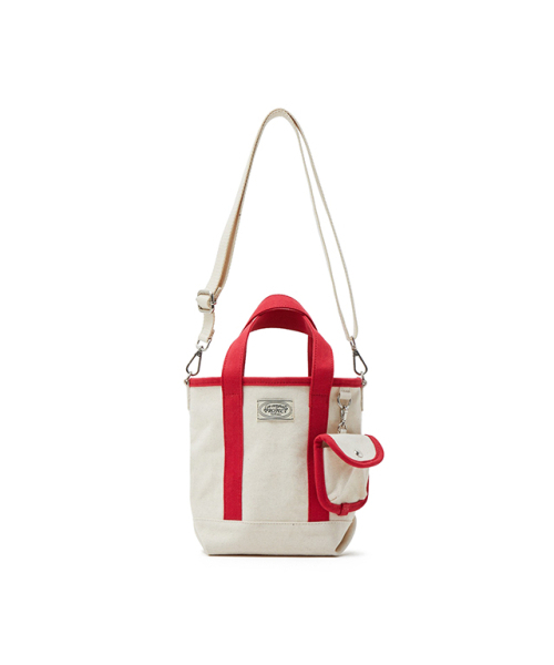 LAP（ラップ）の「EVERYDAY CANVAS TOTE BAG AR7AB401（トートバッグ・レディース・ネイビー/レッド・FREE）」の7枚目の写真