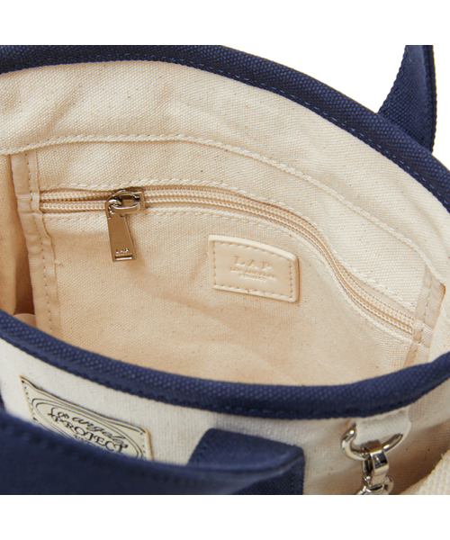 LAP（ラップ）の「EVERYDAY CANVAS TOTE BAG AR7AB401（トートバッグ・レディース・ネイビー/レッド・FREE）」の3枚目の写真