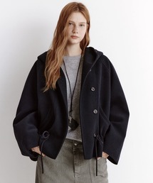 Fano Studios（ファノ ストゥディオズ）の「フード付き ドローストリング ハーフジャケット FD25W044【Fano Studios】【2025AW】（その他アウター・メンズ）」