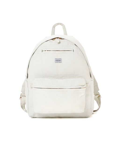 PORTER（ポーター）の「マイル デイパック（バックパック/リュック・メンズ・オフホワイト/ブラック・FREE）」の2枚目の写真