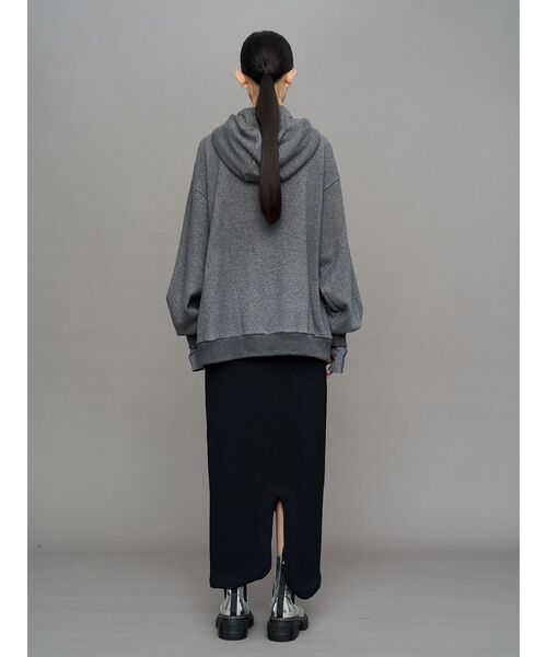 UN3D.（アンスリード）の「ARM COVER DOCKING ZIPUP HOODIE / アームカバードッキングジップアップフーディー（パーカー・レディース・ホワイト/ブラック/グレー・44/38）」の13枚目の写真