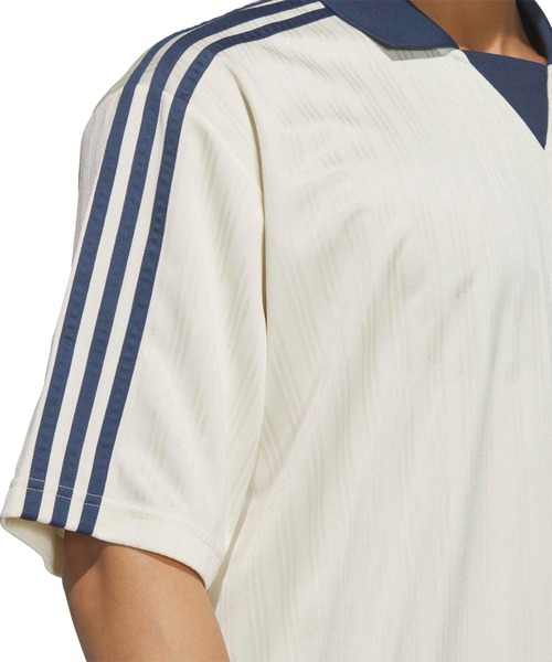 adidas(アディダス)の「adidas COLLARED GOALIE / アディダス 襟付きゴーリートップ(ポロシャツ・メンズ・ホワイト・S/M/L/XL/XXL)」の4枚目の写真
