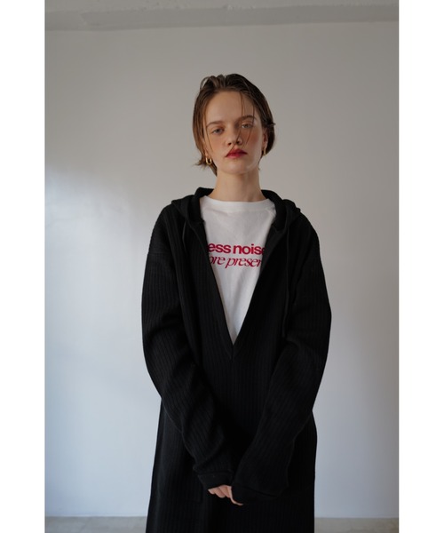 TRUNC(トランクエイティーエイト)の「Hoodie Knit Dress(ワンピース・レディース・ブラウン/ブラック・FREE)」の3枚目の写真