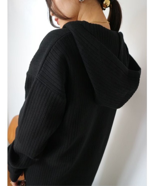 TRUNC(トランクエイティーエイト)の「Hoodie Knit Dress(ワンピース・レディース・ブラウン/ブラック・FREE)」の16枚目の写真