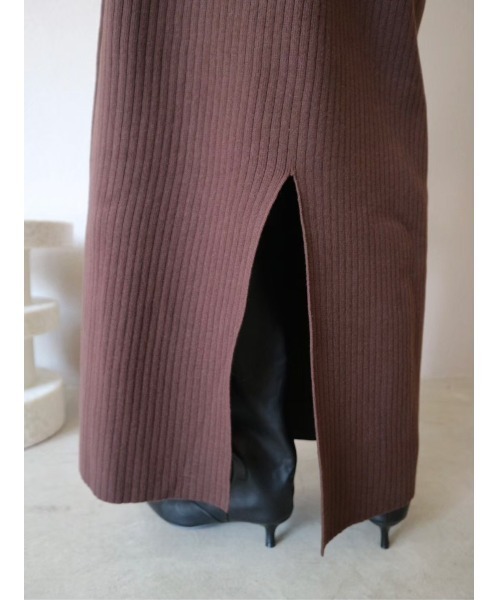 TRUNC(トランクエイティーエイト)の「Hoodie Knit Dress(ワンピース・レディース・ブラウン/ブラック・FREE)」の21枚目の写真