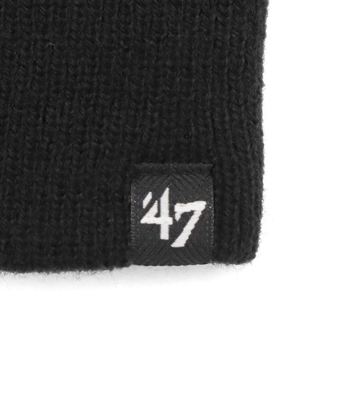 '47（フォーティーセブン）の「’47BRANDフォーティーセブン ニット帽 ビーニー NYニューヨークヤンキース（ニットキャップ/ビーニー・メンズ・ブラック/ブラック系/ホワイト/レッド・FREE）」の8枚目の写真