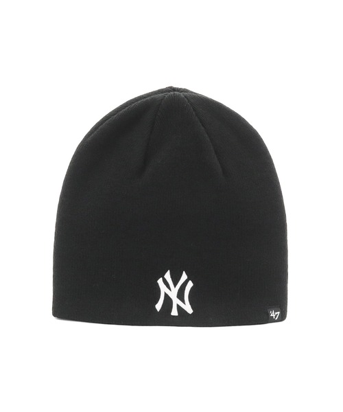 '47（フォーティーセブン）の「’47BRANDフォーティーセブン ニット帽 ビーニー NYニューヨークヤンキース（ニットキャップ/ビーニー・メンズ・ブラック/ブラック系/ホワイト/レッド・FREE）」の5枚目の写真