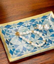 MILLION CARATS（ミリオンカラッツ）の「《Arti》海外アンティークの趣を楽しむ、個性豊かな柄が魅力のガラストレイ　Rectangle S size（インテリア雑貨）」