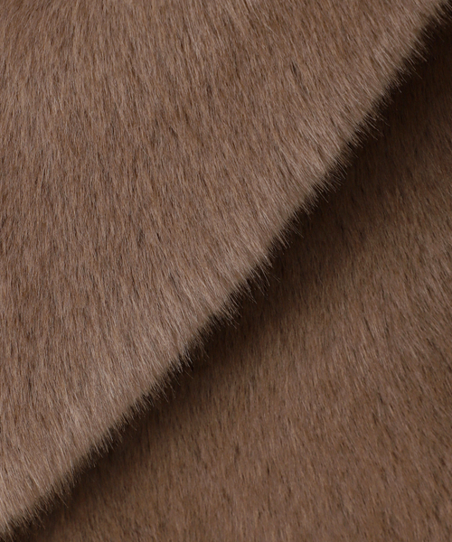 SLOBE IENA(スローブイエナ)の「《WEB限定/追加》FAKEファーフードブルゾン(その他アウター・レディース・ブラウン/ベージュ・FREE)」の4枚目の写真