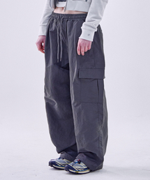 SOME PLACE（サムプレイス）の「ポケットカーゴナイロンツーウェイストリングバンディングパンツ[チャコール]（スウェットパンツ）」