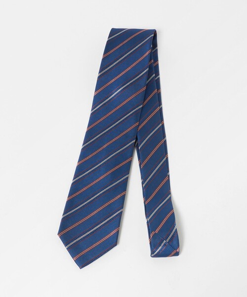 green label relaxing（グリーンレーベルリラクシング）の「GLR 8.0cm ストライプ ネクタイ（ネクタイ・メンズ・ダークグリーン/コバルトブルー・FREE）」の3枚目の写真