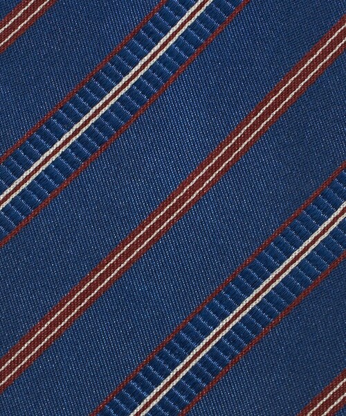 green label relaxing（グリーンレーベルリラクシング）の「GLR 8.0cm ストライプ ネクタイ（ネクタイ・メンズ・ダークグリーン/コバルトブルー・FREE）」の5枚目の写真