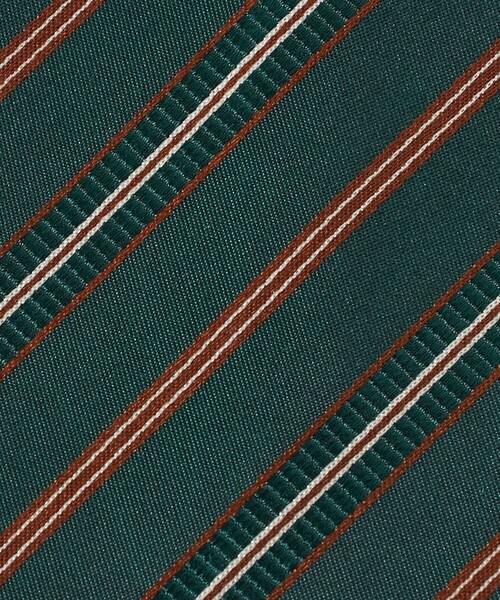 green label relaxing（グリーンレーベルリラクシング）の「GLR 8.0cm ストライプ ネクタイ（ネクタイ・メンズ・ダークグリーン/コバルトブルー・FREE）」の8枚目の写真