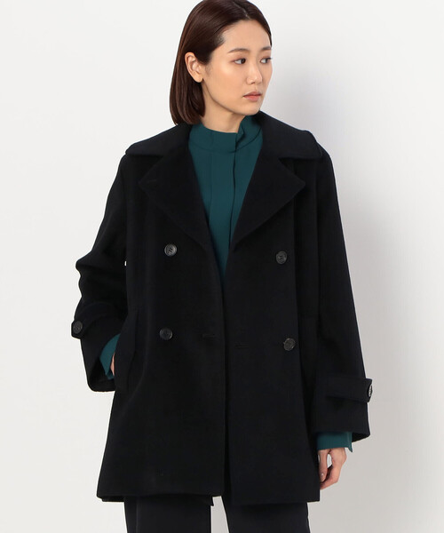 K.T KIYOKO TAKASE(キヨコタカセ)の「〔 Sサイズ 〕 アンゴラウール ピーコート(ピーコート・レディース・ブラック・5号)」の3枚目の写真