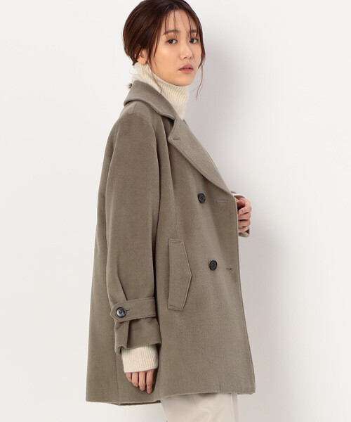 K.T KIYOKO TAKASE(キヨコタカセ)の「〔 Sサイズ 〕 アンゴラウール ピーコート(ピーコート・レディース・ブラック・5号)」の11枚目の写真