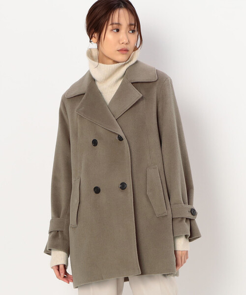 K.T KIYOKO TAKASE(キヨコタカセ)の「〔 Sサイズ 〕 アンゴラウール ピーコート(ピーコート・レディース・ブラック・5号)」の12枚目の写真