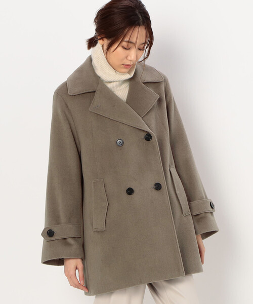 K.T KIYOKO TAKASE(キヨコタカセ)の「〔 Sサイズ 〕 アンゴラウール ピーコート(ピーコート・レディース・ブラック・5号)」の13枚目の写真