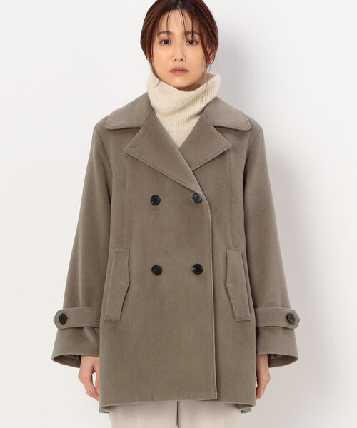 K.T KIYOKO TAKASE(キヨコタカセ)の「〔 Sサイズ 〕 アンゴラウール ピーコート(ピーコート・レディース・ブラック・5号)」の14枚目の写真