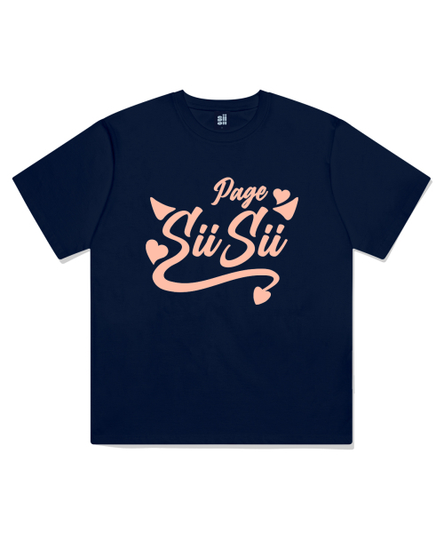 PAGESIISII(ページシシ)の「デビルシシロゴプリント半袖Tシャツネイビー(Tシャツ/カットソー・レディース・その他・LARGE/MEDIUM/SMALL)」の2枚目の写真