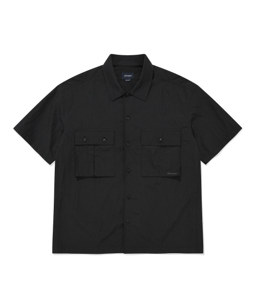 COVERNAT（カバーナット）の「ナイロンパティグハーフシャツブラック（シャツ/ブラウス・レディース・その他・XX-LARGE/SMALL/MEDIUM/LARGE/X-LARGE）」の2枚目の写真
