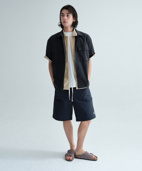 COVERNAT（カバーナット）の「ナイロンパティグハーフシャツブラック（シャツ/ブラウス・レディース・その他・XX-LARGE/SMALL/MEDIUM/LARGE/X-LARGE）」の7枚目の写真