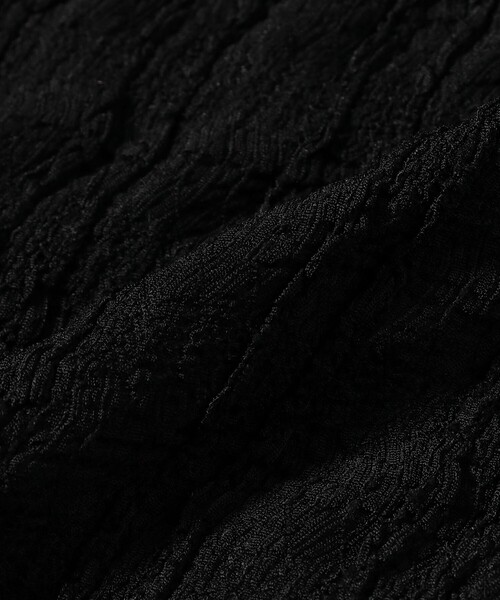 Ray BEAMS（レイビームス）の「カット ジャカード ジップ シャツ（Tシャツ/カットソー・レディース・ブラック/オフホワイト/クリーム・ONE SIZE）」の21枚目の写真