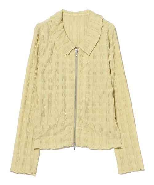 Ray BEAMS（レイビームス）の「カット ジャカード ジップ シャツ（Tシャツ/カットソー・レディース・ブラック/オフホワイト/クリーム・ONE SIZE）」の20枚目の写真