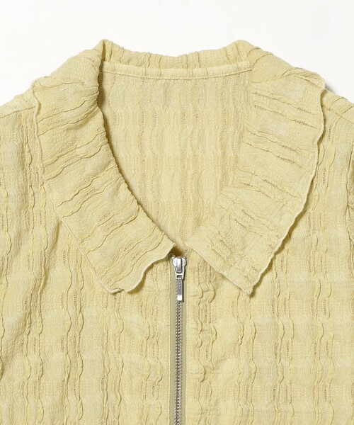 Ray BEAMS（レイビームス）の「カット ジャカード ジップ シャツ（Tシャツ/カットソー・レディース・ブラック/オフホワイト/クリーム・ONE SIZE）」の19枚目の写真