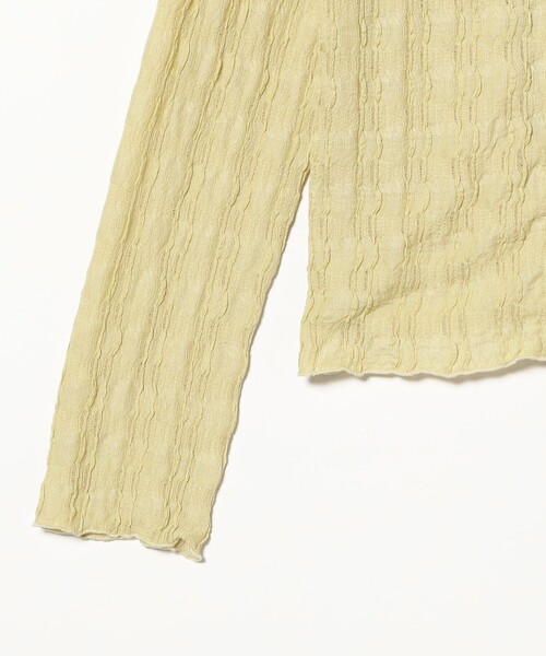 Ray BEAMS（レイビームス）の「カット ジャカード ジップ シャツ（Tシャツ/カットソー・レディース・ブラック/オフホワイト/クリーム・ONE SIZE）」の18枚目の写真