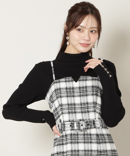 WILLSELECTION(ウィルセレクション)の「ベルト付きVカットマーメイドキャミワンピース(ワンピース・レディース・ブラック系その他/チャコールグレー/ピンク・FREE)」の7枚目の写真