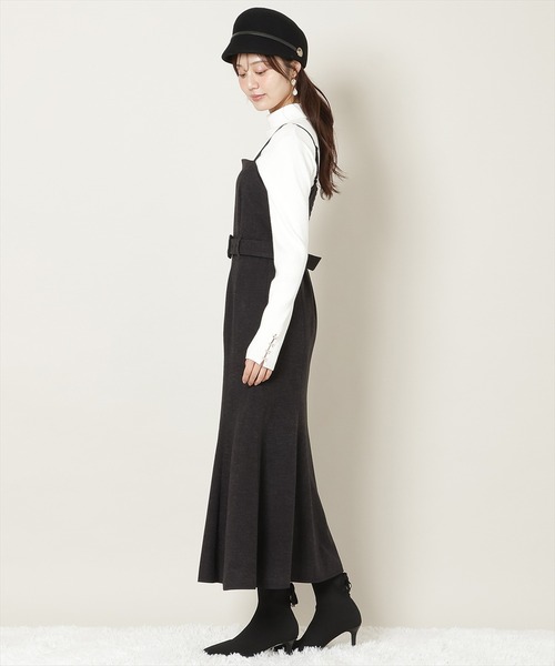 WILLSELECTION(ウィルセレクション)の「ベルト付きVカットマーメイドキャミワンピース(ワンピース・レディース・ブラック系その他/チャコールグレー/ピンク・FREE)」の12枚目の写真