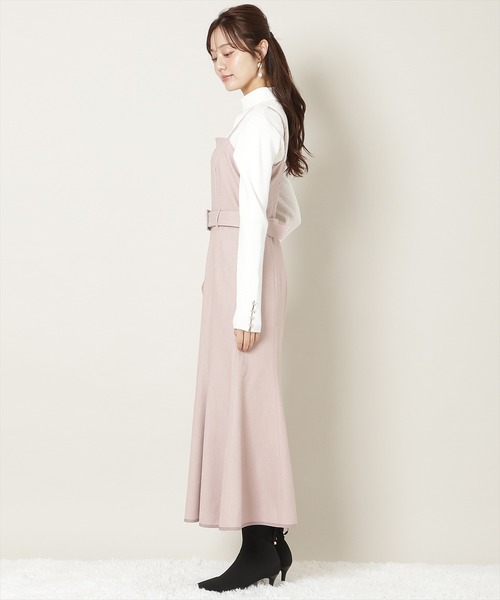 WILLSELECTION(ウィルセレクション)の「ベルト付きVカットマーメイドキャミワンピース(ワンピース・レディース・ブラック系その他/チャコールグレー/ピンク・FREE)」の19枚目の写真