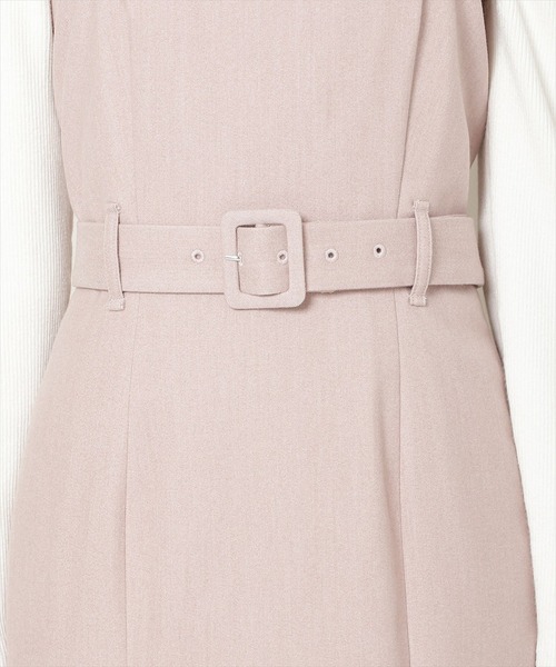 WILLSELECTION(ウィルセレクション)の「ベルト付きVカットマーメイドキャミワンピース(ワンピース・レディース・ブラック系その他/チャコールグレー/ピンク・FREE)」の22枚目の写真