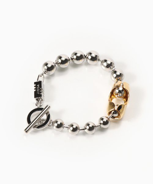 Jieda(ジエダ)の「JIEDA / ジエダ BALL CHAIN BRACELET(ブレスレット・メンズ・ゴールド/シルバー・FREE)」の3枚目の写真