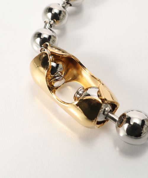 Jieda(ジエダ)の「JIEDA / ジエダ BALL CHAIN BRACELET(ブレスレット・メンズ・ゴールド/シルバー・FREE)」の5枚目の写真