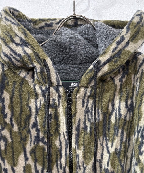Beyond Basics（ビヨンド ベーシックス）の「WORLD FAMOUS SPORTS [ワールド フェイマス スポーツ] / HOODED SHERPA FLEECE JACKET / フリースジャケット（ブルゾン・メンズ・カモフラージュ/リアルツリーカモ・XXL/XL/L/M）」の6枚目の写真