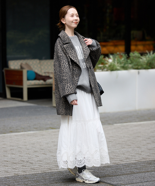 SLOBE IENA（スローブイエナ）の「CHARLOTTE ロゴニット（ニット/セーター・レディース・ベージュ/グレー/ブラック・FREE）」の10枚目の写真