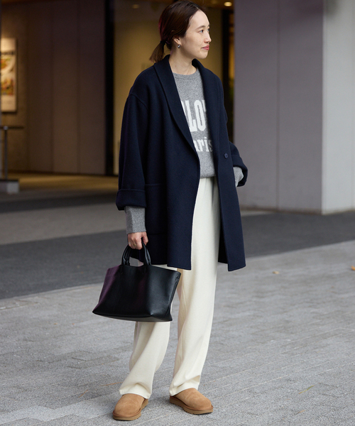 SLOBE IENA（スローブイエナ）の「CHARLOTTE ロゴニット（ニット/セーター・レディース・ベージュ/グレー/ブラック・FREE）」の12枚目の写真