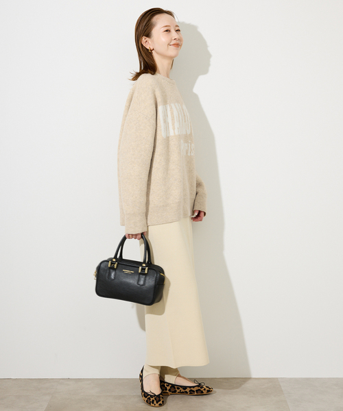 SLOBE IENA（スローブイエナ）の「CHARLOTTE ロゴニット（ニット/セーター・レディース・ベージュ/グレー/ブラック・FREE）」の15枚目の写真