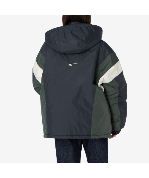 Reebok（リーボック）の「Padded Jacket REBOOT 90’s（ダウンジャケット/コート・メンズ・ネイビー/ブラック×ブルー/ブラック・LARGE/MEDIUM/SMALL/X-LARGE）」の10枚目の写真