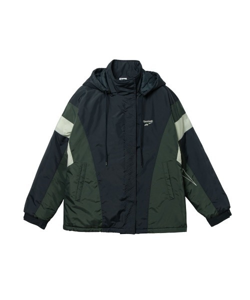 Reebok（リーボック）の「Padded Jacket REBOOT 90’s（ダウンジャケット/コート・メンズ・ネイビー/ブラック×ブルー/ブラック・LARGE/MEDIUM/SMALL/X-LARGE）」の12枚目の写真