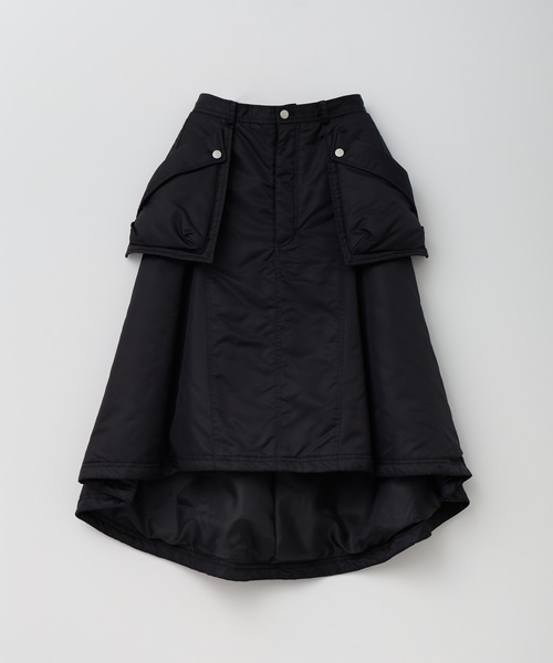 Muel Chic(ミュエルシック)の「Lome quilt skirt ロメキルトスカート(スカート・レディース・カーキ/ブラック/ベージュ/ライトブルー・FREE)」の6枚目の写真