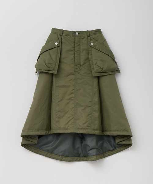 Muel Chic(ミュエルシック)の「Lome quilt skirt ロメキルトスカート(スカート・レディース・カーキ/ブラック/ベージュ/ライトブルー・FREE)」の8枚目の写真