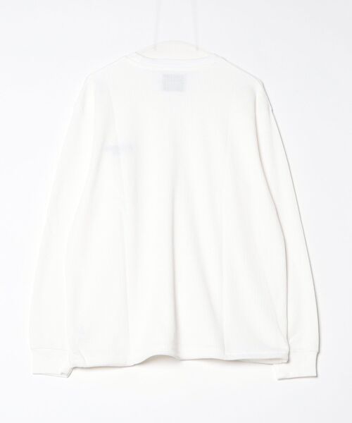 MAISON CLUB(メゾンクラブ)の「【MAISON CLUB】Thermal Crewneck Sweater Tee KKP/ サーマルクルーネックスウェット(スウェット・メンズ・ブラック/グレー/ホワイト・L/M)」の4枚目の写真